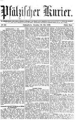 Pfälzischer Kurier Samstag 13. Mai 1871