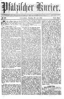 Pfälzischer Kurier Samstag 29. Juli 1871