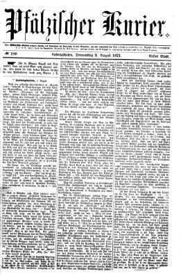 Pfälzischer Kurier Donnerstag 3. August 1871