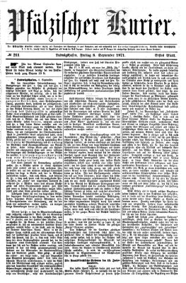 Pfälzischer Kurier Freitag 8. September 1871