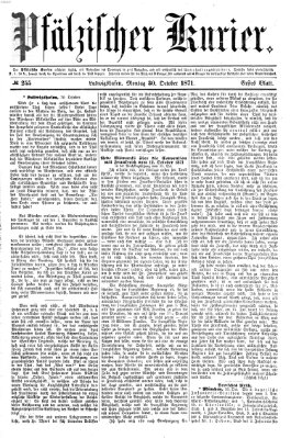 Pfälzischer Kurier Montag 30. Oktober 1871