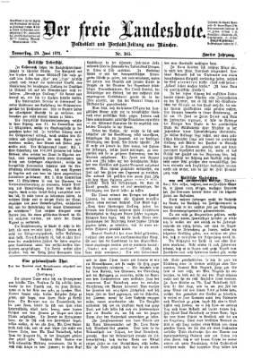 Der freie Landesbote Donnerstag 29. Juni 1871