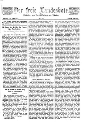 Der freie Landesbote Sonntag 30. Juli 1871