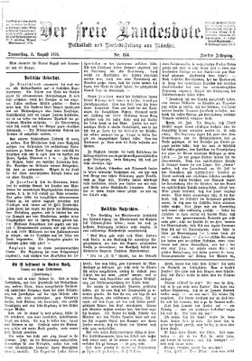 Der freie Landesbote Donnerstag 3. August 1871