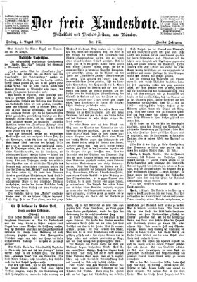 Der freie Landesbote Freitag 4. August 1871