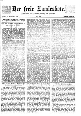 Der freie Landesbote Freitag 1. September 1871