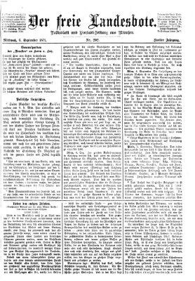 Der freie Landesbote Mittwoch 6. September 1871