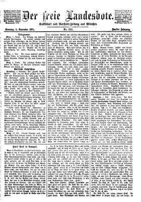 Der freie Landesbote Sonntag 5. November 1871