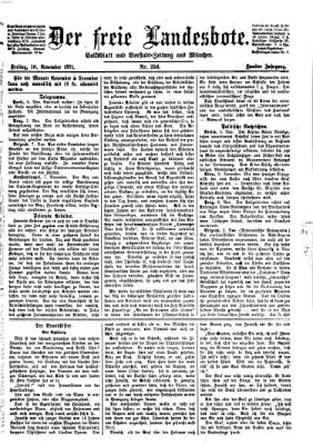 Der freie Landesbote Freitag 10. November 1871