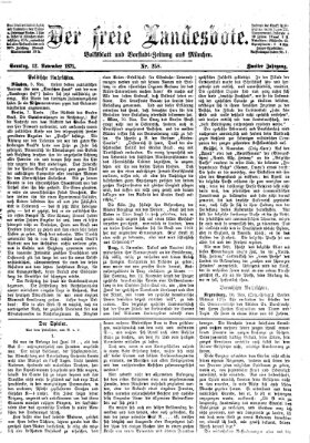 Der freie Landesbote Sonntag 12. November 1871