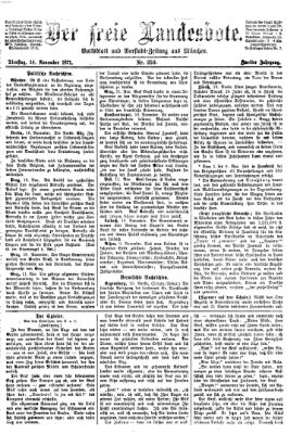 Der freie Landesbote Dienstag 14. November 1871