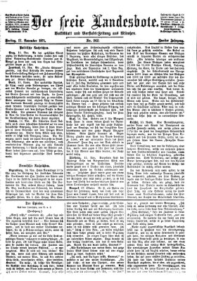 Der freie Landesbote Freitag 17. November 1871