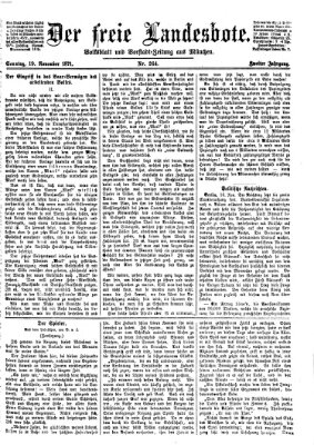 Der freie Landesbote Sonntag 19. November 1871