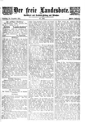 Der freie Landesbote Sonntag 24. Dezember 1871