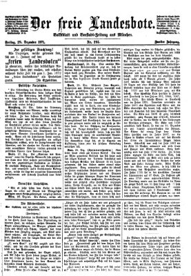 Der freie Landesbote Freitag 29. Dezember 1871