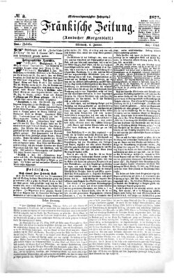 Fränkische Zeitung (Ansbacher Morgenblatt) Mittwoch 4. Januar 1871