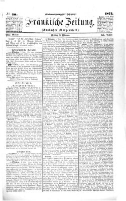 Fränkische Zeitung (Ansbacher Morgenblatt) Freitag 3. Februar 1871