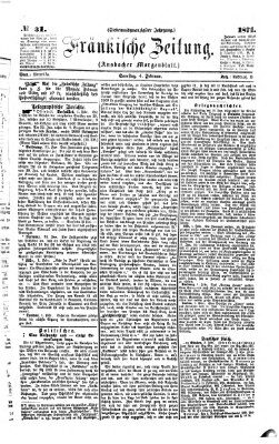 Fränkische Zeitung (Ansbacher Morgenblatt) Samstag 4. Februar 1871