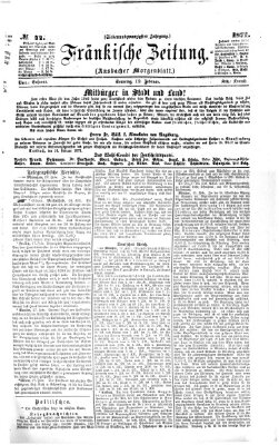 Fränkische Zeitung (Ansbacher Morgenblatt) Sonntag 19. Februar 1871