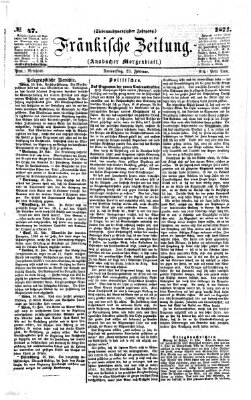 Fränkische Zeitung (Ansbacher Morgenblatt) Donnerstag 23. Februar 1871