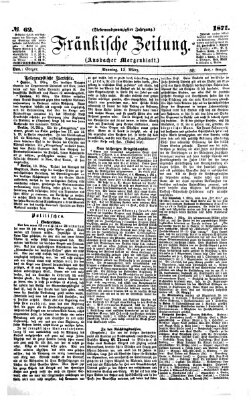 Fränkische Zeitung (Ansbacher Morgenblatt) Sonntag 12. März 1871