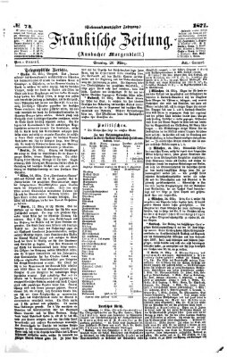 Fränkische Zeitung (Ansbacher Morgenblatt) Sonntag 26. März 1871