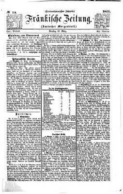 Fränkische Zeitung (Ansbacher Morgenblatt) Dienstag 28. März 1871