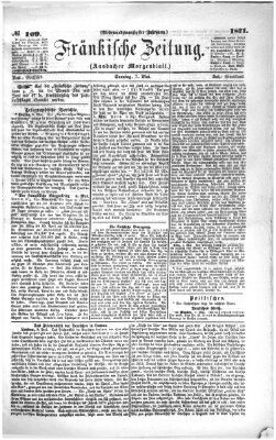 Fränkische Zeitung (Ansbacher Morgenblatt) Sonntag 7. Mai 1871