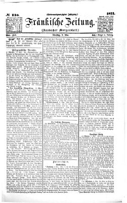 Fränkische Zeitung (Ansbacher Morgenblatt) Dienstag 9. Mai 1871