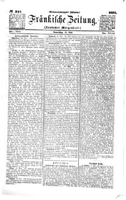 Fränkische Zeitung (Ansbacher Morgenblatt) Donnerstag 25. Mai 1871