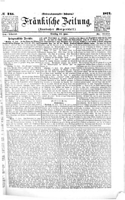 Fränkische Zeitung (Ansbacher Morgenblatt) Dienstag 20. Juni 1871