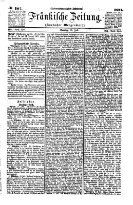 Fränkische Zeitung (Ansbacher Morgenblatt) Samstag 15. Juli 1871