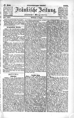 Fränkische Zeitung (Ansbacher Morgenblatt) Mittwoch 2. August 1871