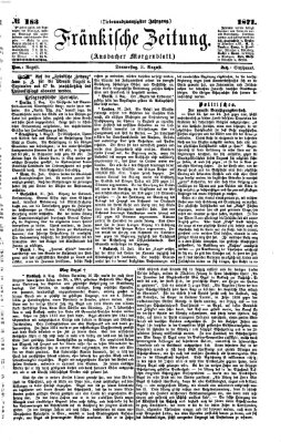 Fränkische Zeitung (Ansbacher Morgenblatt) Donnerstag 3. August 1871