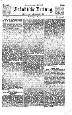 Fränkische Zeitung (Ansbacher Morgenblatt) Donnerstag 31. August 1871