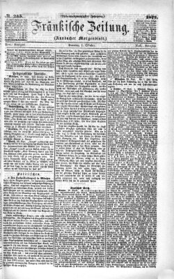 Fränkische Zeitung (Ansbacher Morgenblatt) Sonntag 1. Oktober 1871