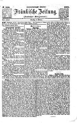 Fränkische Zeitung (Ansbacher Morgenblatt) Dienstag 3. Oktober 1871