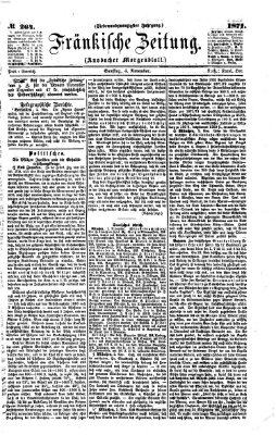 Fränkische Zeitung (Ansbacher Morgenblatt) Samstag 4. November 1871