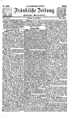 Fränkische Zeitung (Ansbacher Morgenblatt) Sonntag 26. November 1871