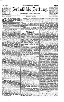 Fränkische Zeitung (Ansbacher Morgenblatt) Freitag 8. Dezember 1871