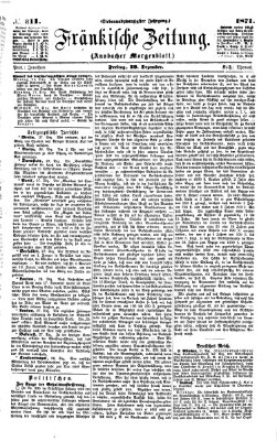 Fränkische Zeitung (Ansbacher Morgenblatt) Freitag 29. Dezember 1871