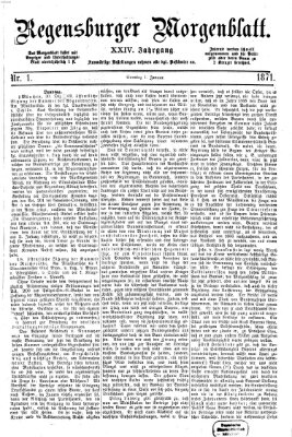 Regensburger Morgenblatt Sonntag 1. Januar 1871