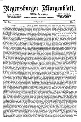 Regensburger Morgenblatt Dienstag 17. Januar 1871