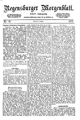 Regensburger Morgenblatt Freitag 27. Januar 1871