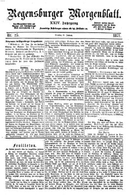 Regensburger Morgenblatt Dienstag 31. Januar 1871