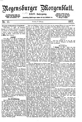 Regensburger Morgenblatt Sonntag 12. Februar 1871