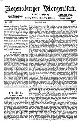 Regensburger Morgenblatt Donnerstag 2. März 1871