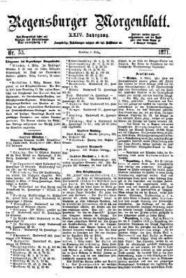 Regensburger Morgenblatt Sonntag 5. März 1871