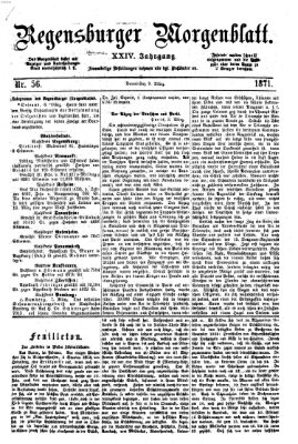 Regensburger Morgenblatt Donnerstag 9. März 1871