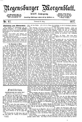 Regensburger Morgenblatt Mittwoch 22. März 1871